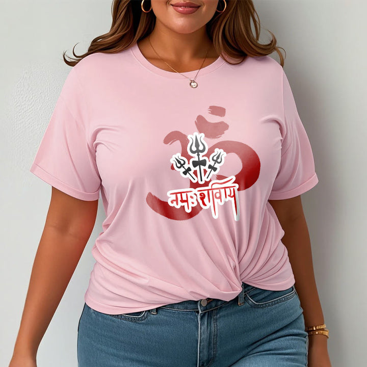 Camiseta de algodón con tres pequeños tridentes y Buddha Stones OM NAMAH SHIVAYA - image 11