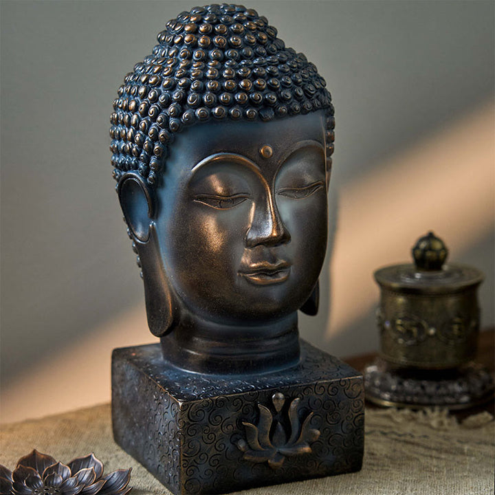 Buddha Stones, decoración de meditación con bendición de Buda tibetano