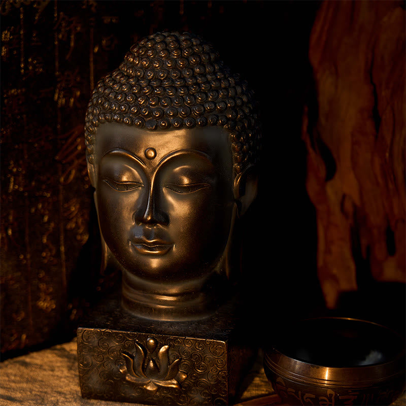 Buddha Stones, decoración de meditación con bendición de Buda tibetano