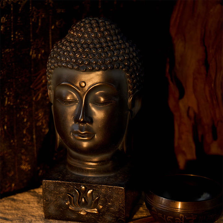 Buddha Stones, decoración de meditación con bendición de Buda tibetano