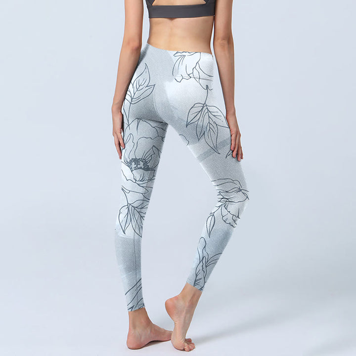 Leggings de yoga para mujer con estampado de Buddha Stones - image 5