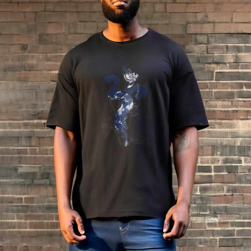 Camiseta de algodón con fondo de flor de loto y Buddha Stones OM - image 8