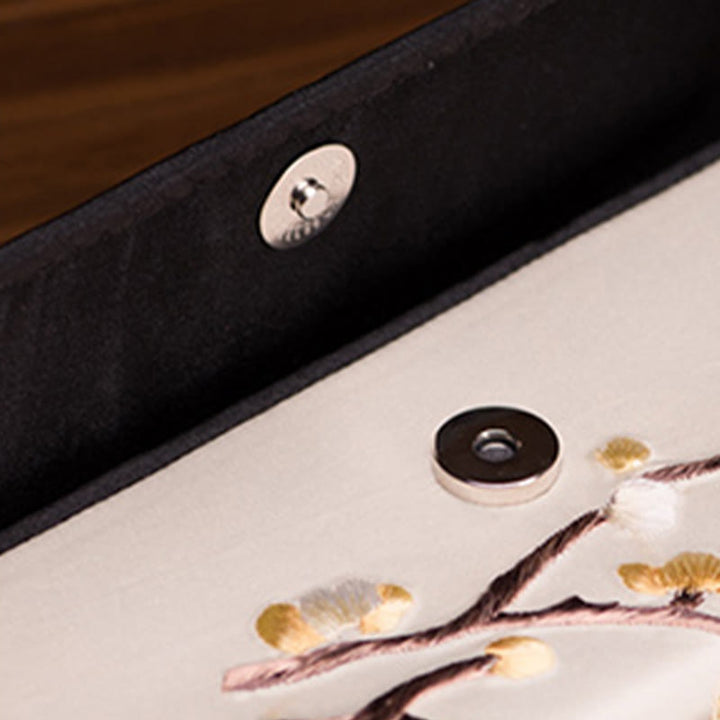 Bolso de mano largo con Buddha Stones , estilo Plum Bossom Su