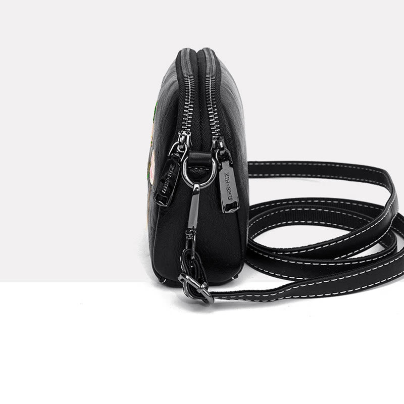 Bolso de mano con Buddha Stones, peonía, flores de granada, bolso de mano para compras, bolso de hombro, bolso cruzado