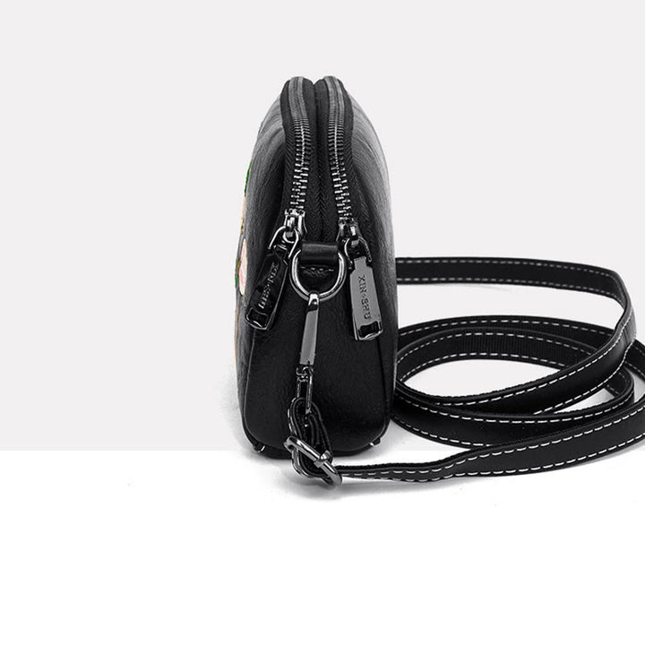 Bolso de mano con Buddha Stones, peonía, flores de granada, bolso de mano para compras, bolso de hombro, bolso cruzado