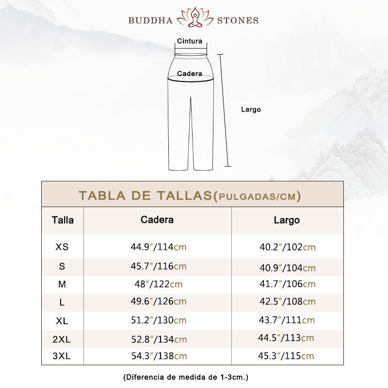 Buddha Stones Pantalones unisex de algodón y lino con cintura elástica para la práctica de Tai Chi y Qigong en verano - image 6