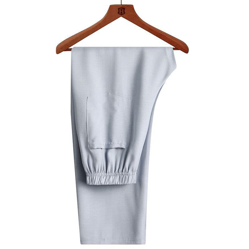 Conjunto de 2 piezas de traje Tang con botones de rana y camisa de manga larga para hombre, color liso , con Buddha Stones - image 15