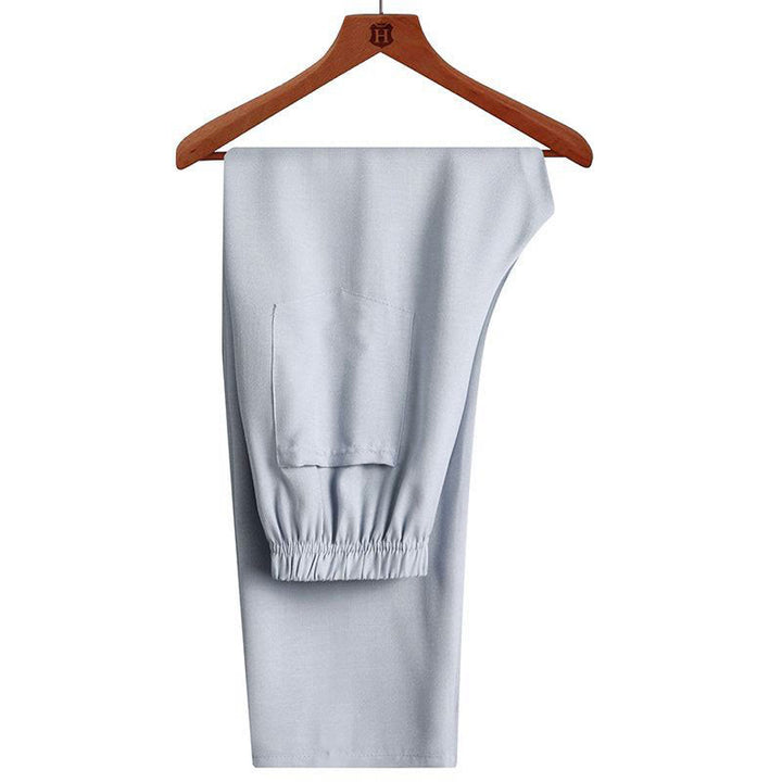 Conjunto de 2 piezas de traje Tang con botones de rana y camisa de manga larga para hombre, color liso , con Buddha Stones - image 15