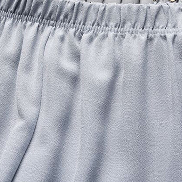 Conjunto de 2 piezas de traje Tang con botones de rana y camisa de manga larga para hombre, color liso , con Buddha Stones - image 16