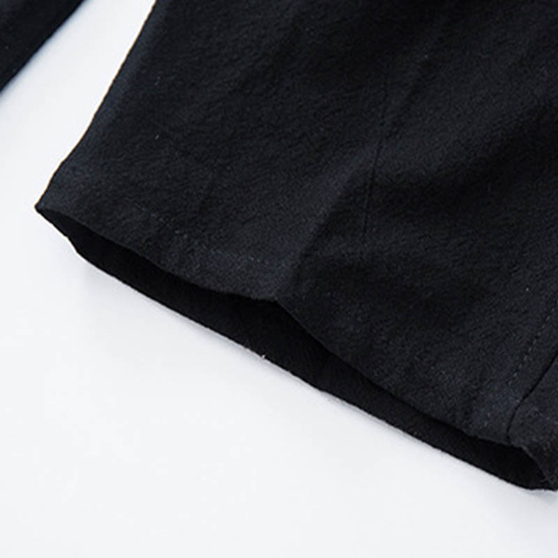 Conjunto de 2 Buddha Stones de traje Tang para hombre con diseño de enredadera de jacquard y botones de rana de algodón, camisa de manga larga y pantalones - image 13