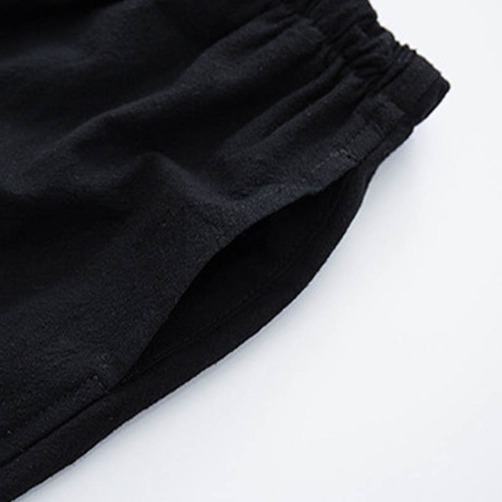 Conjunto de 2 Buddha Stones de traje Tang para hombre con diseño de enredadera de jacquard y botones de rana de algodón, camisa de manga larga y pantalones - image 12