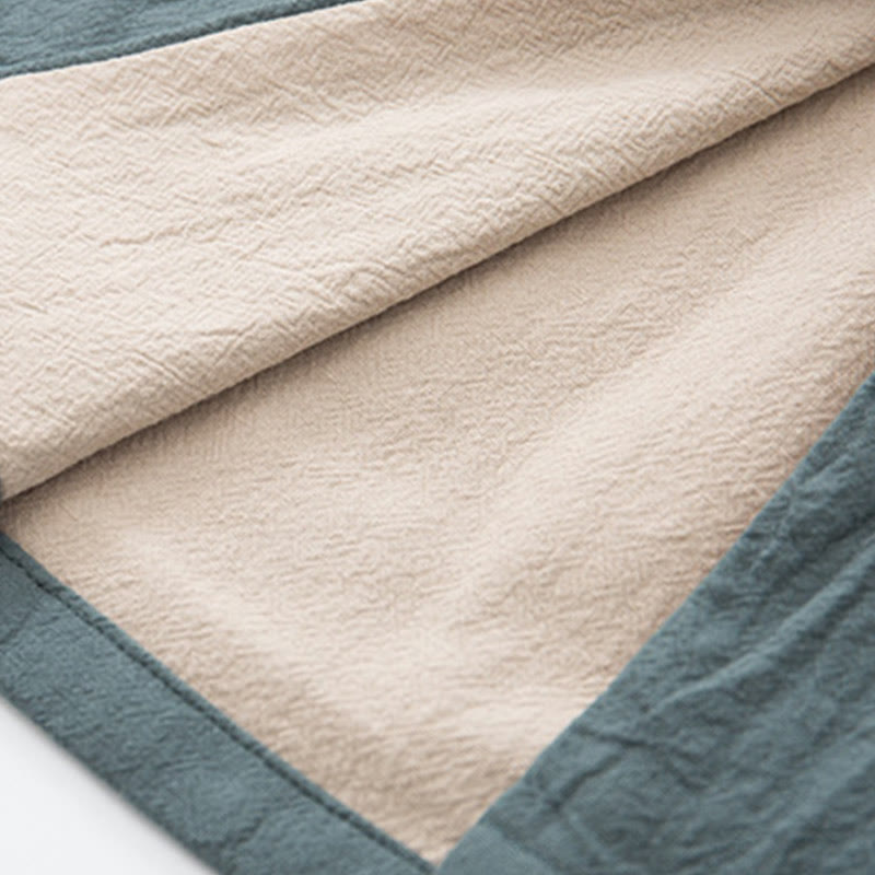 Conjunto de 2 piezas de camisa y pantalones de manga larga con botones de rana de lino para hombre con Buddha Stones - image 11