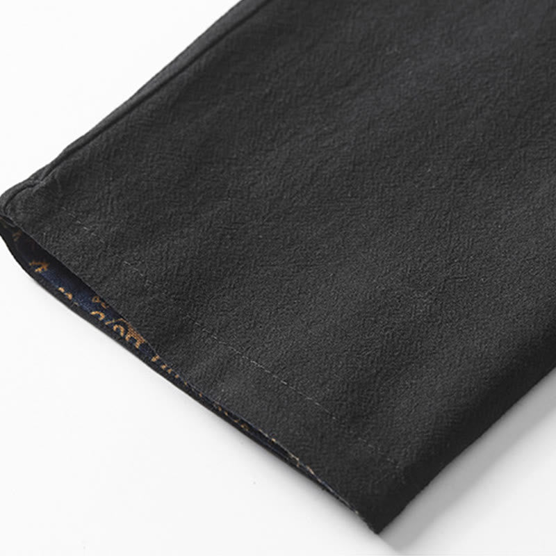 Chaqueta de algodón de largo medio con doble cara para hombre de Buddha Stones Fall