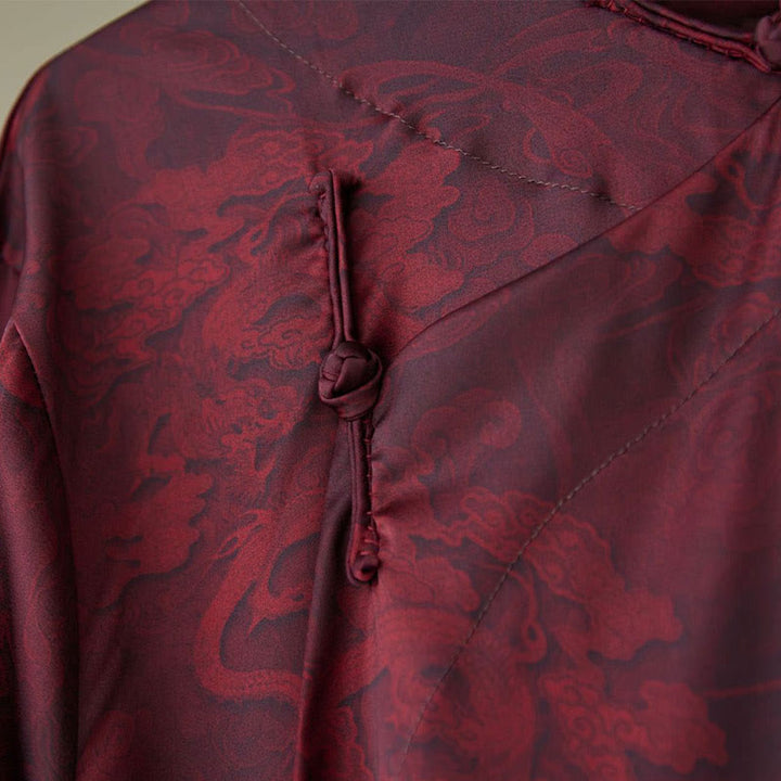 Buddha Stones , túnica de algodón con dragón para hombre