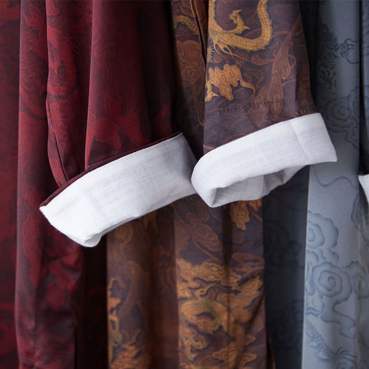 Buddha Stones , túnica de algodón con dragón para hombre