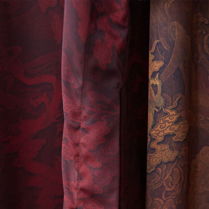 Buddha Stones , túnica de algodón con dragón para hombre