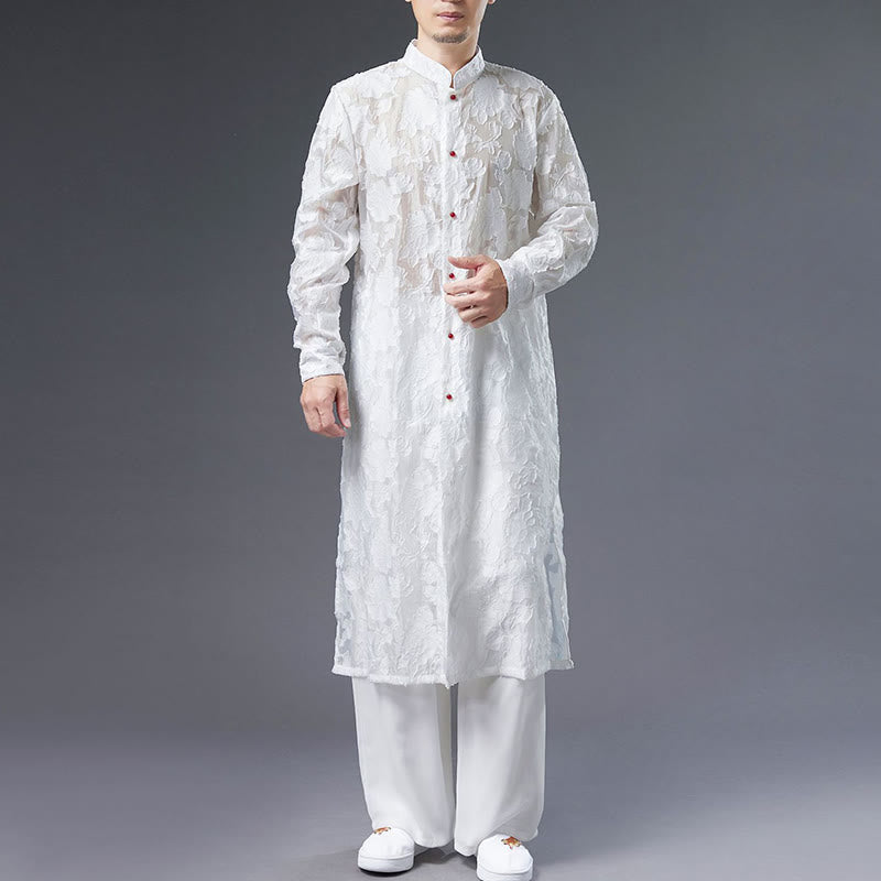 Abrigo de algodón con Buddha Stones para hombre