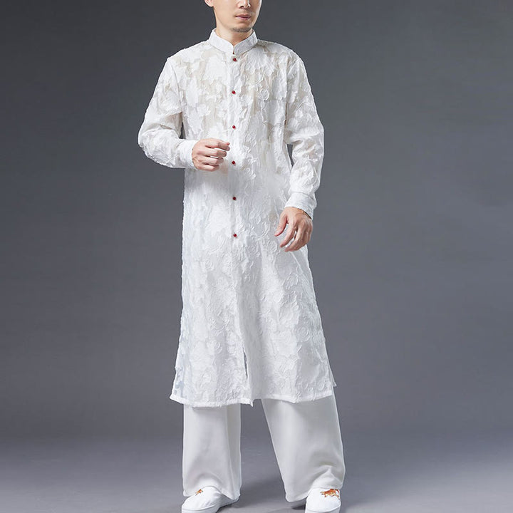 Abrigo de algodón con Buddha Stones para hombre