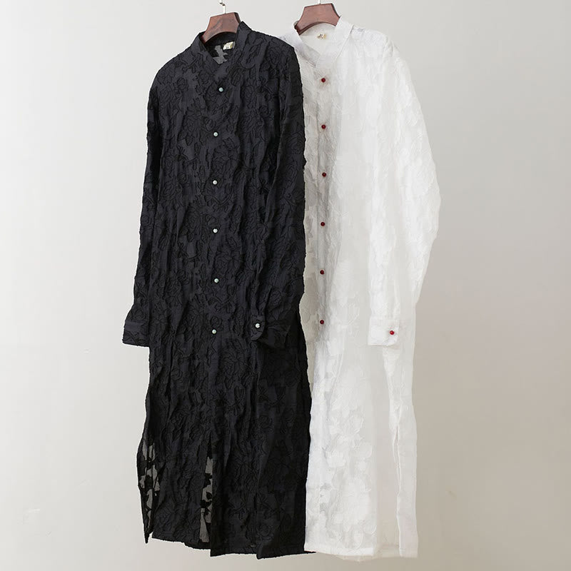 Abrigo de algodón con Buddha Stones para hombre