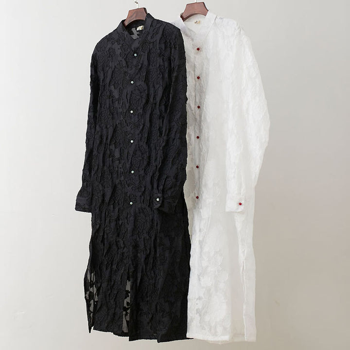 Abrigo de algodón con Buddha Stones para hombre