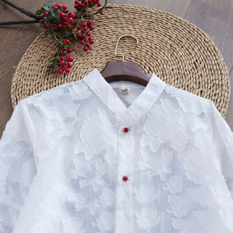 Abrigo de algodón con Buddha Stones para hombre