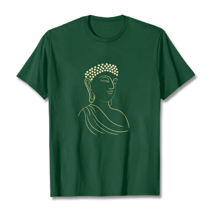 Camiseta con estampado de Buddha Stones de Buda - Verde bosque - 2XL - image 11