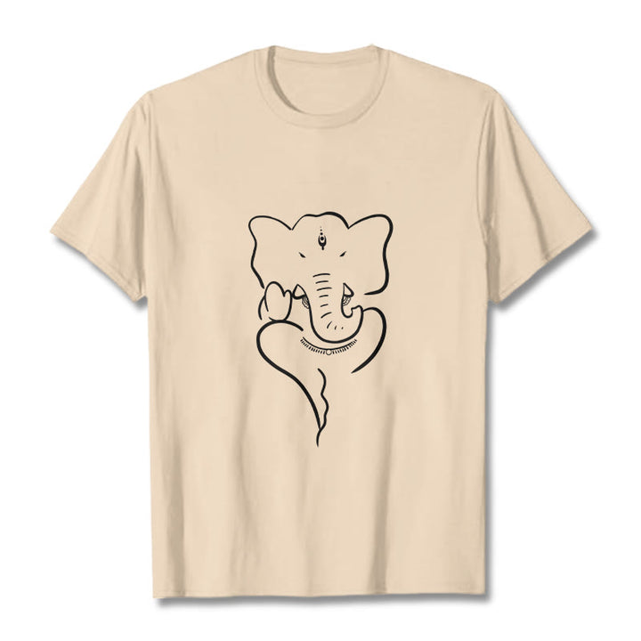 Camiseta con dibujo de elefante Ganesh y Buddha Stones - Sopa de mariscos - 2XL - image 9