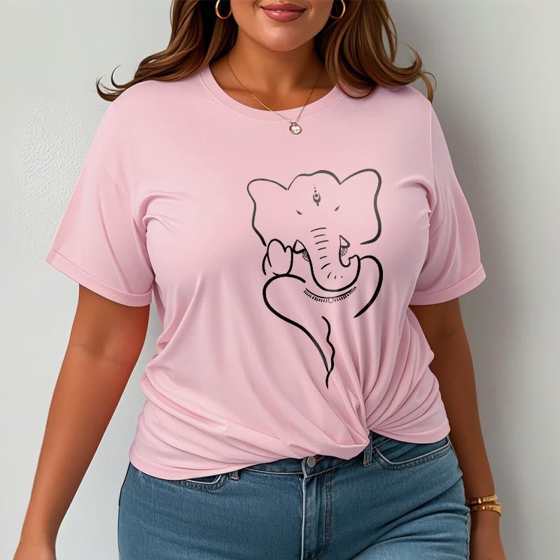 Camiseta con dibujo de elefante Ganesh y Buddha Stones - image 14
