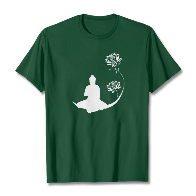 Camiseta con estampado de Buddha Stones de Buda - Verde bosque - 2XL - image 11