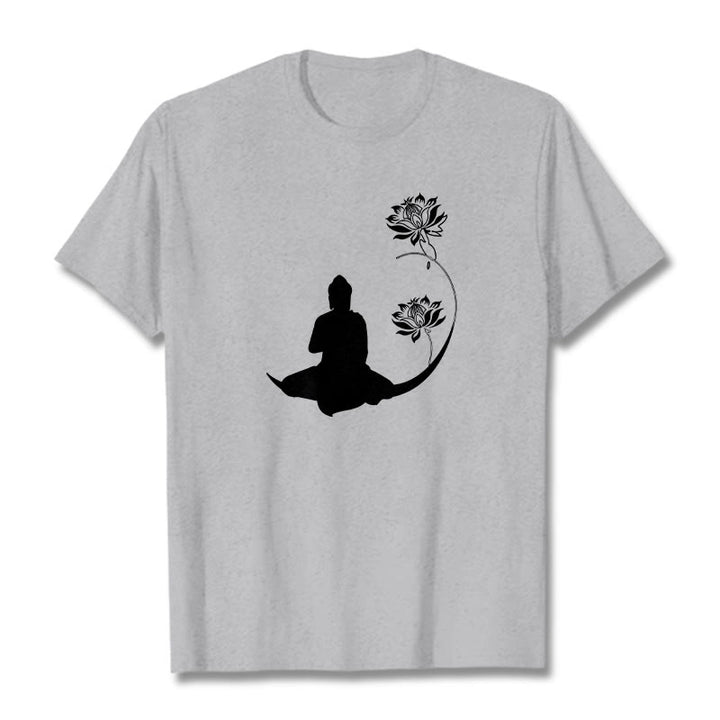 Camiseta con estampado de Buddha Stones de Buda - Gris claro - 2XL - image 20
