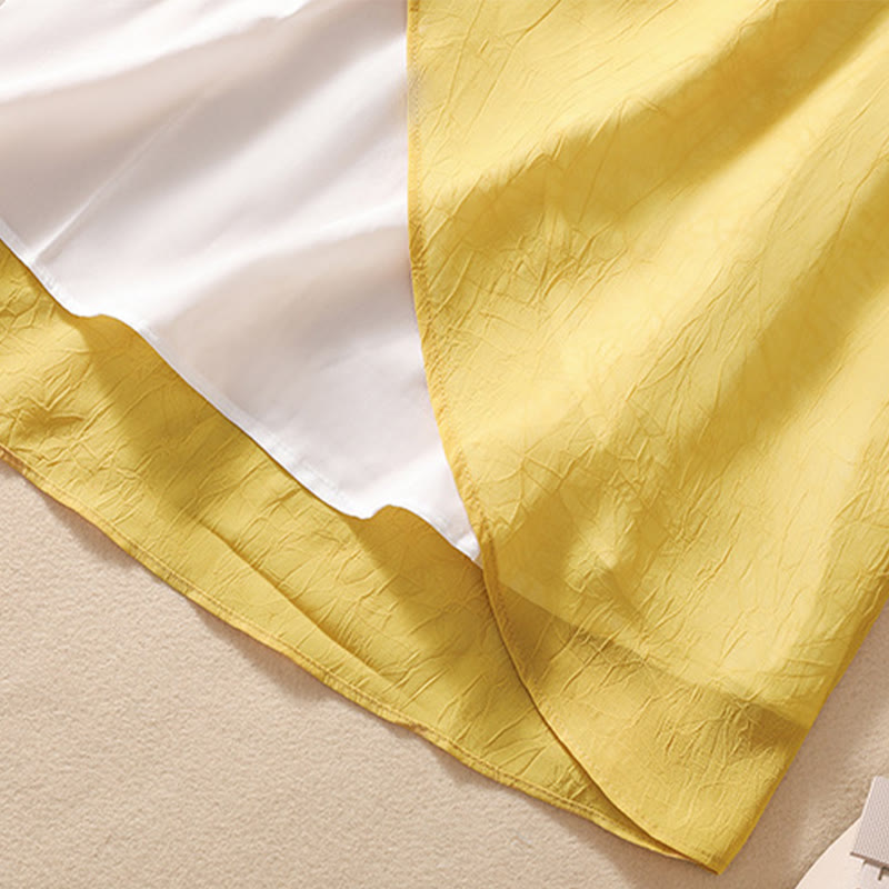 Vestido camisero con botones de rana y bordado de flores para mujer de Buddha Stones, pantalones de pierna ancha - image 9