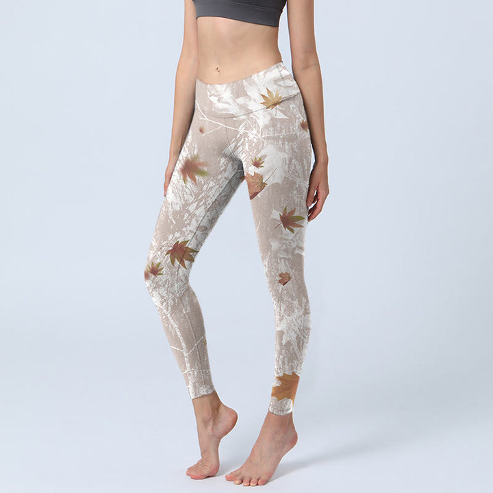 Leggings de yoga para mujer con estampado de Buddha Stones - Trigo - US18,UK/AU22,EU50 (4XL) - image 1