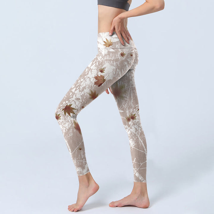 Leggings de yoga para mujer con estampado de Buddha Stones - image 3