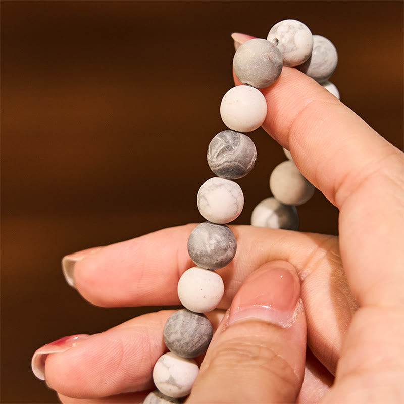 Buddha Stones con jaspe Picasso y turquesa blanca - image 4