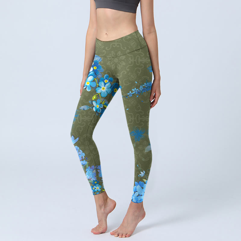 Leggings de yoga para mujer con estampado de Buddha Stones - mariposas - US18,UK/AU22,EU50 (4XL) - image 1