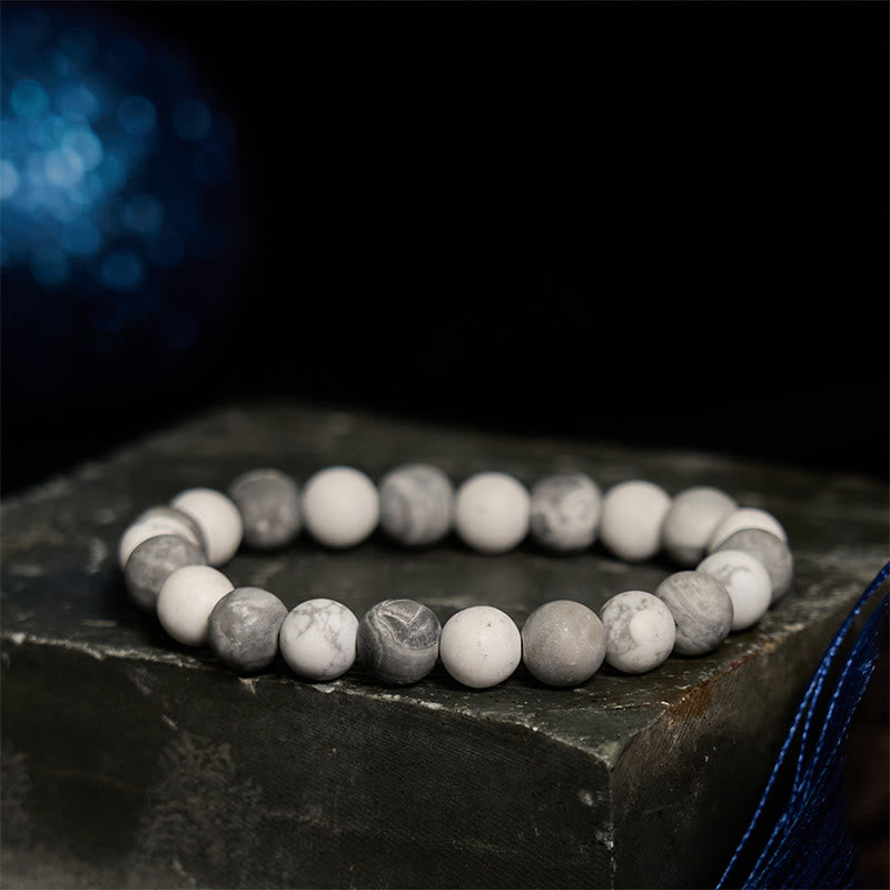 Buddha Stones con jaspe Picasso y turquesa blanca - image 1