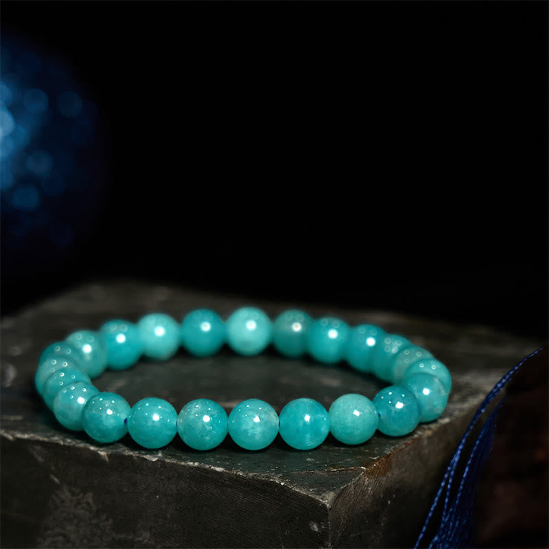 Pulsera de equilibrio positivo de amazonita con Buddha Stones