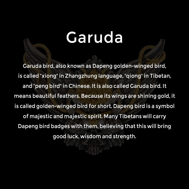 Collar con colgante de plata de ley 925 con Buddha Stones , pájaro tibetano Garuda, dragón, serpiente y sabiduría - image 9