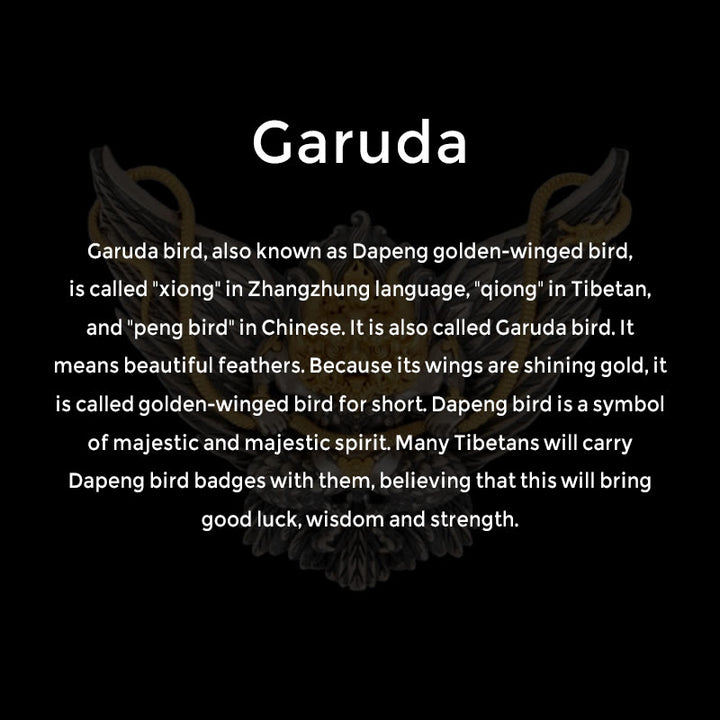 Collar con colgante de plata de ley 925 con Buddha Stones , pájaro tibetano Garuda, dragón, serpiente y sabiduría - image 9