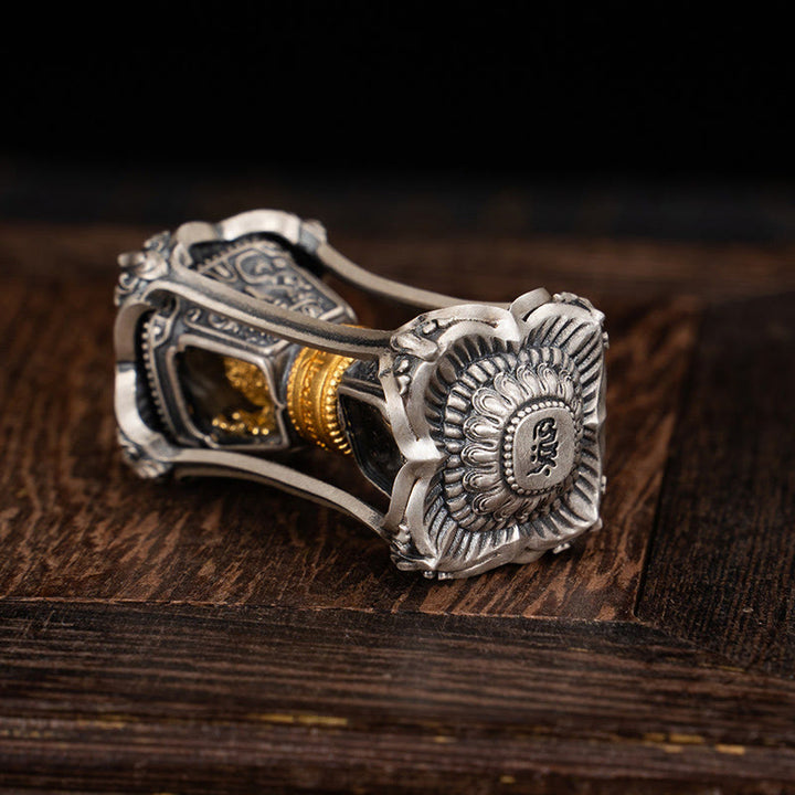 Collar con colgante de bendición de la diosa de la riqueza tibetana Zakiram de plata de ley 925 con Buddha Stones