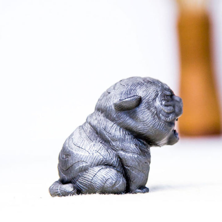 Estatua de resina fundida con óxido de hierro en polvo de tigre rugiente hecha a mano con Buddha Stones para decoración del hogar