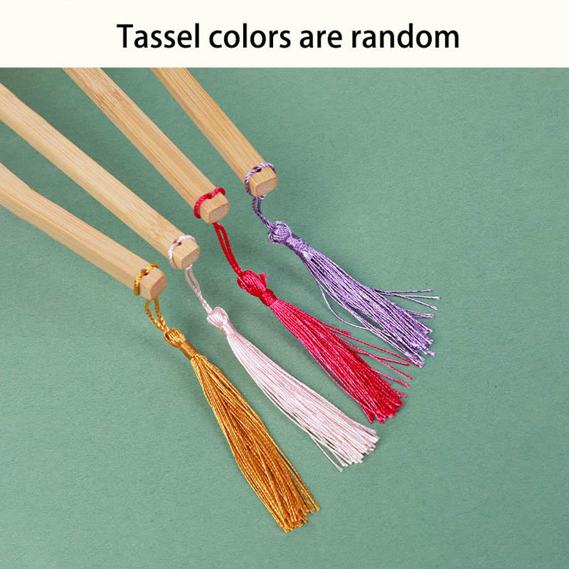 Abanico de mano con pintura en blanco de laca china hecha a mano con Buddha Stones