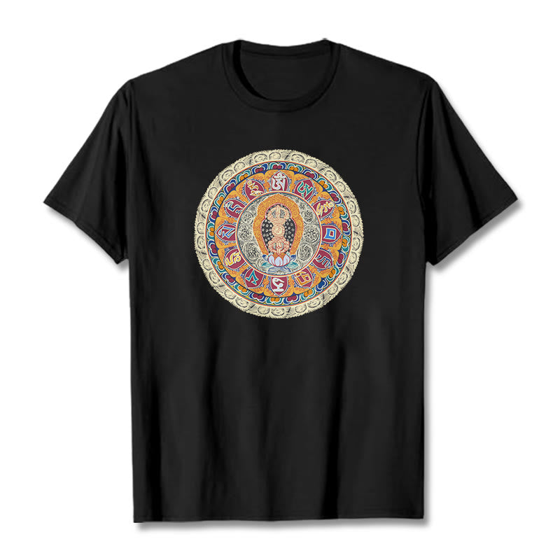 Camiseta de algodón con Buddha Stones - Negro - 2XL - image 3