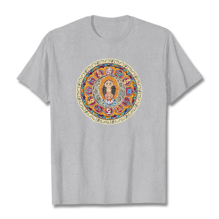 Camiseta de algodón con Buddha Stones - Gris claro - 2XL - image 18