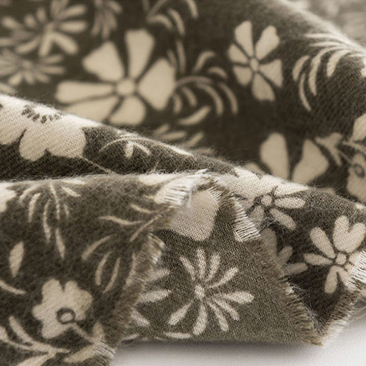 Chal tibetano con Buddha Stones y estampado de margaritas frescas para otoño e invierno, suave y cálido, para viajes