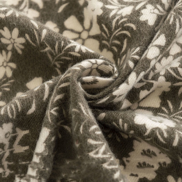 Chal tibetano con Buddha Stones y estampado de margaritas frescas para otoño e invierno, suave y cálido, para viajes