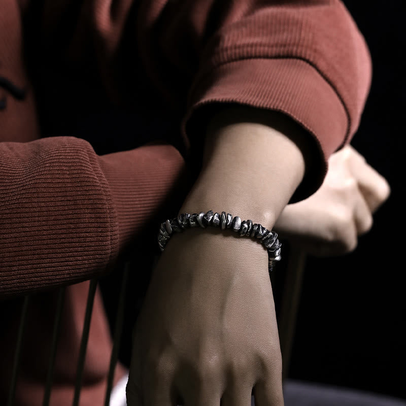 Pulsera de protección con forma de cambio pequeño de plata de ley 999 con Buddha Stones - image 15