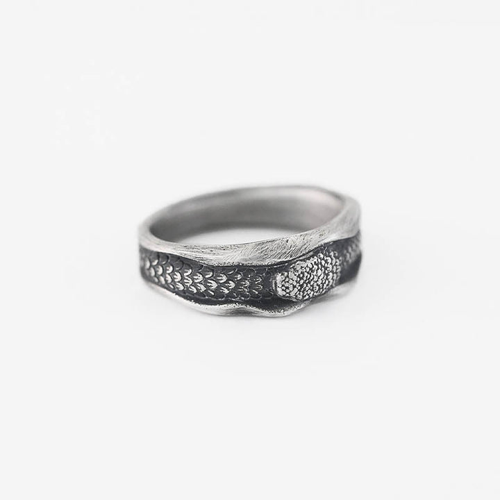 Anillo de protección del año de la serpiente en forma de serpiente de plata de ley 999 con Buddha Stones - image 3
