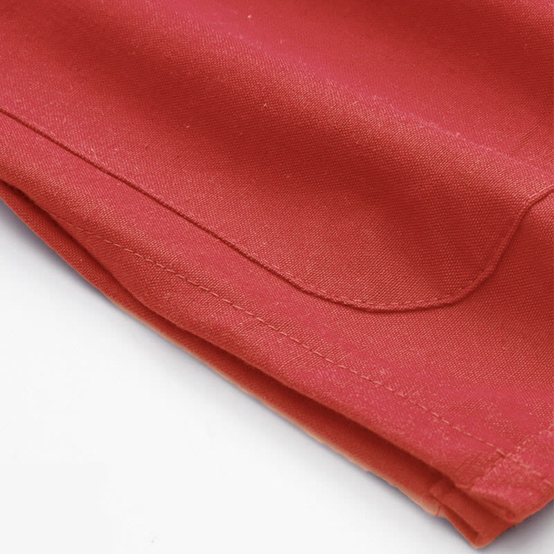 Conjunto de 2 piezas de camisa y pantalones de manga larga de algodón con botones de rana para hombre con Buddha Stones - image 7