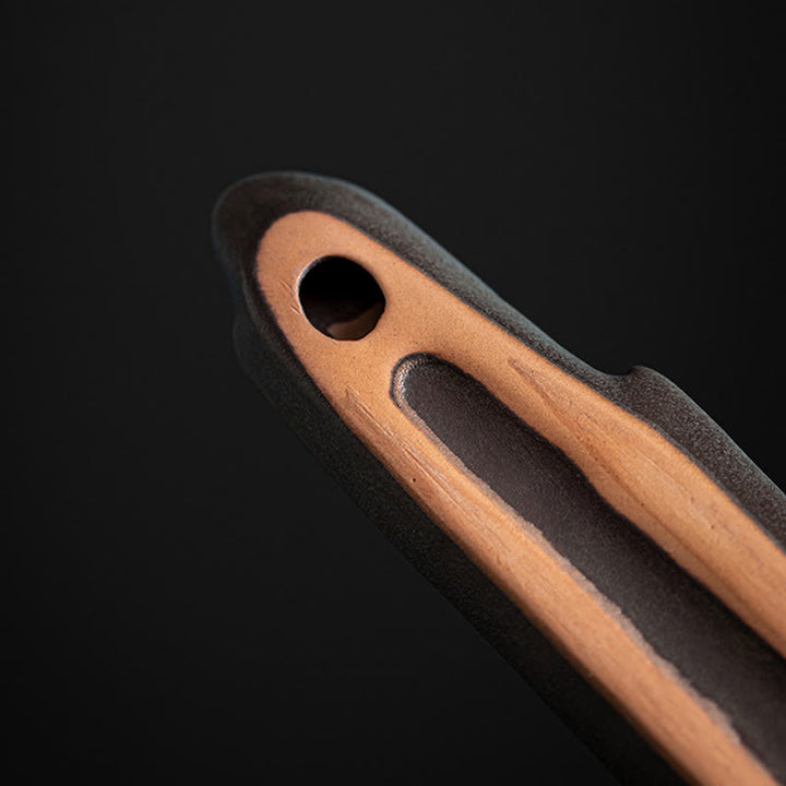 Quemador de incienso de cerámica con diseño de barco, montaña y Buddha Stones, curación espiritual